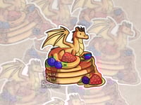 Image 1 of Pancake Dragon - 3 inch Vinyl Sticker