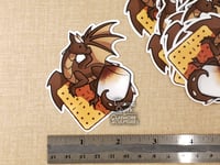 Image 3 of S'mores Dragon - 3 inch Vinyl Sticker