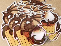 Image 4 of S'mores Dragon - 3 inch Vinyl Sticker