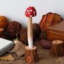 Image 4 of 🍄 Amanita Writing Pen - Red Toadstool Mushroom - Wood  Art - Cottagecore