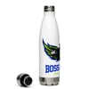 BOSSFITTED Neon Green and Blue Stainless Steel Water Bottle