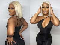 Image 3 of Blonde Straight Bob Wig 