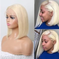 Image 1 of Blonde Straight Bob Wig 