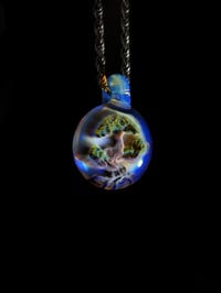 Image 3 of Bonsai pendant backed with opaline 