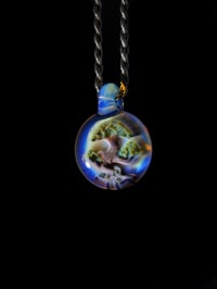 Image 4 of Bonsai pendant backed with opaline 