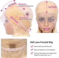 Image 5 of  Blonde Body Wave Wig- 360 Lace