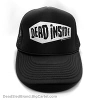 Image 1 of Dead Sled Dead Inside Black Trucker Hat