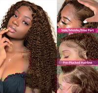 Image 3 of Deep Wave Lace Front Wig 