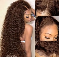 Image 1 of Deep Wave Lace Front Wig 