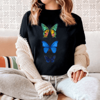 Image 1 of Lepidopteras T-shirt BLACK