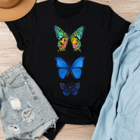 Image 3 of Lepidopteras T-shirt BLACK