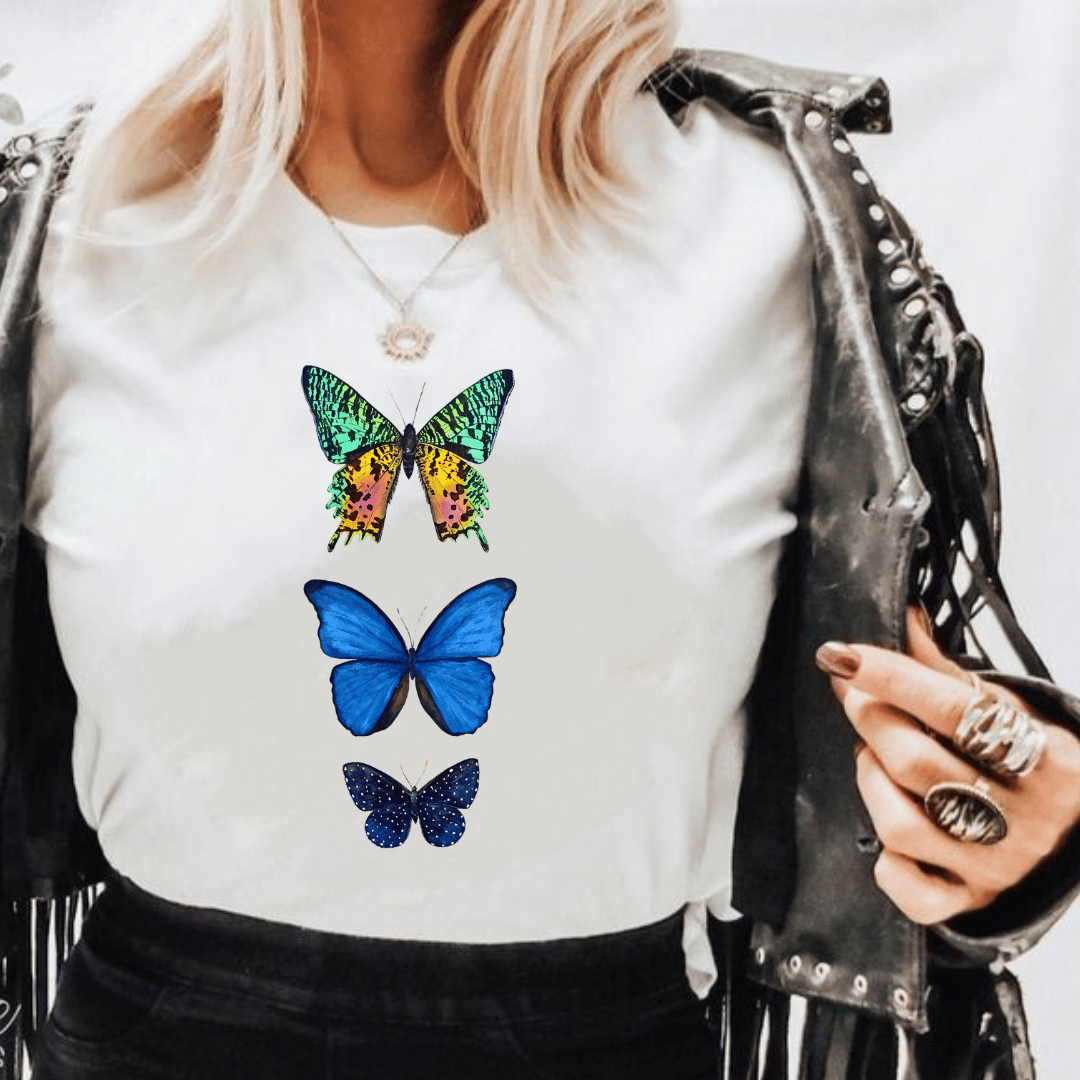 Image of Lepidopteras T-shirt WHITE 