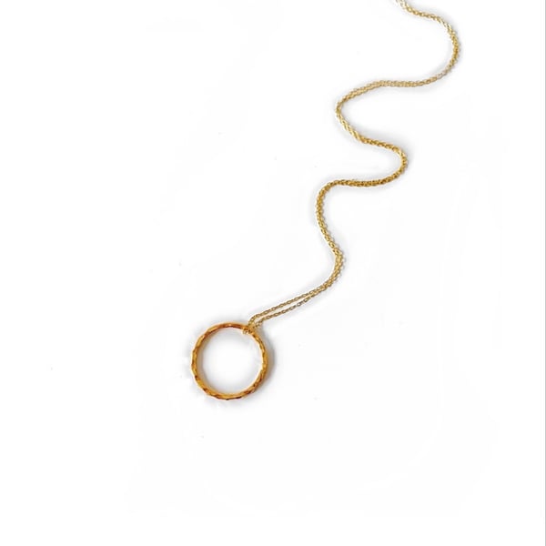 Image of Gold Circle Necklace