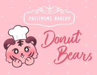 Image 1 of Donut Bear Enamel Pin Gashapon