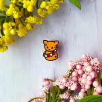 Mini Cat Zodiac Stone Pin