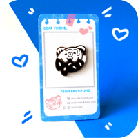 Image 2 of Donut Bear Enamel Pin