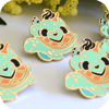 Turtle Ice cream Enamel Pin