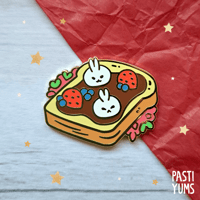 Image 5 of Pastiyums Bakery Bunny Treats Enamel Pins