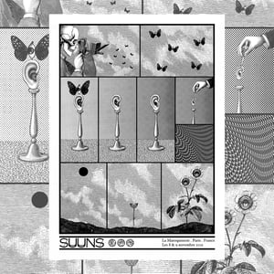 SUUNS gig poster - La Maroquinerie Paris November 2021