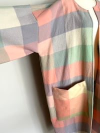 Image 2 of Blanket coat Pastels with contrast pocket 