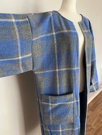 Image 3 of Blanket coat Blue & Grey
