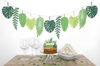 Green Tropical Leaves Party Set