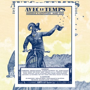 FESTIVAL AVEC LE TEMPS gig poster - Marseille March 2020