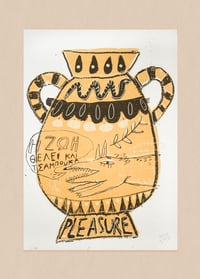 Image 1 of Pleasure Wolf Amphora Screenprint
