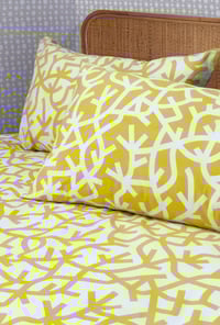 Image 3 of A Forest Duvet Cover Set - Mustard