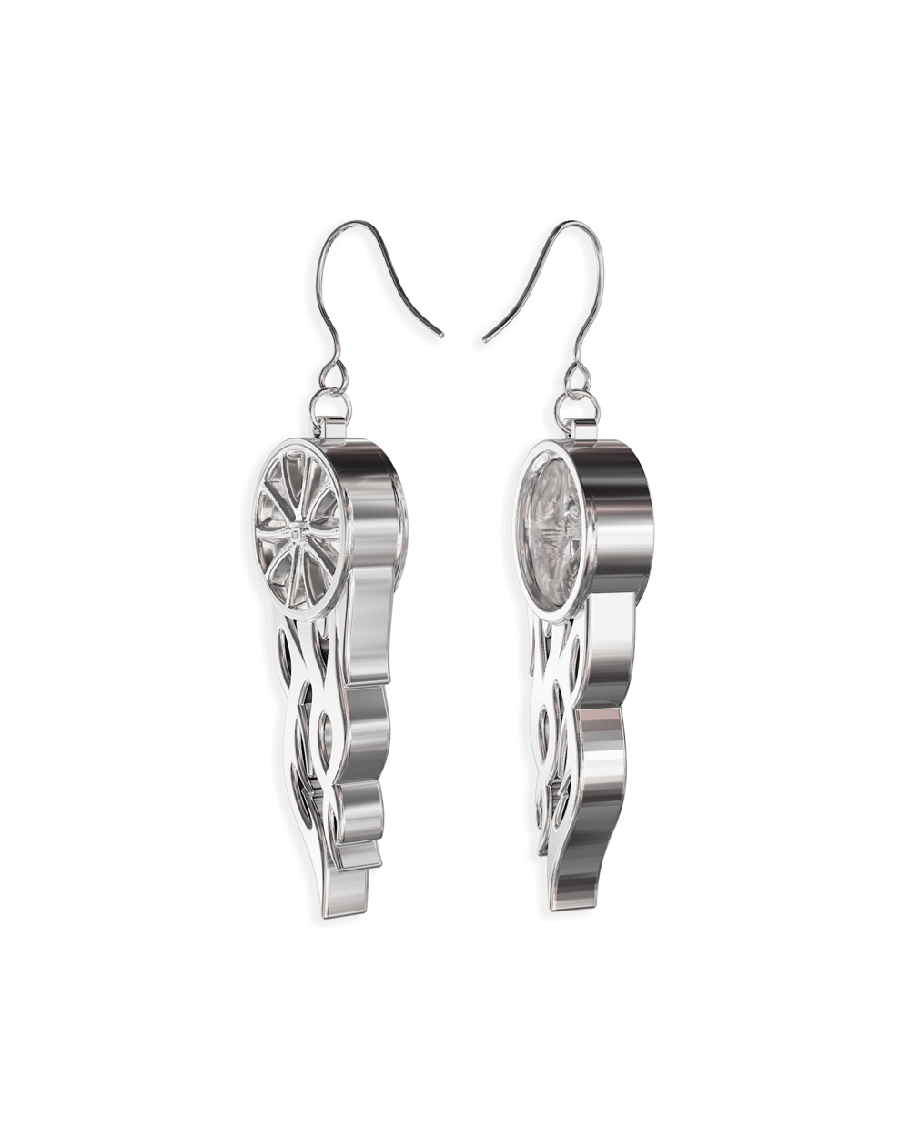 Daikoku Silver Earrings