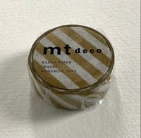 Image 1 of Gold Stripe 2 mt Washi Tape