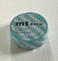 Image 1 of Stripe Mint Blue mt Washi Tape