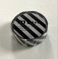 Image 1 of Stripe Black 2 mt Washi Tape