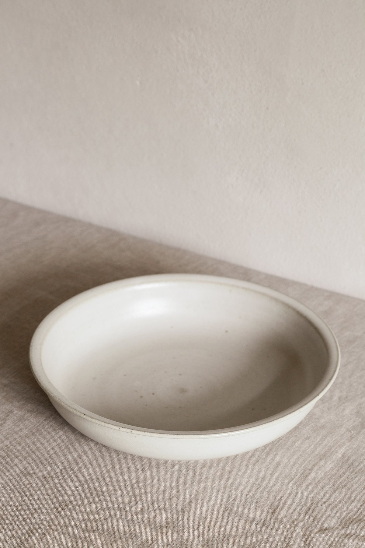 Image of assiette creuse à rebord 20 cm / blanc