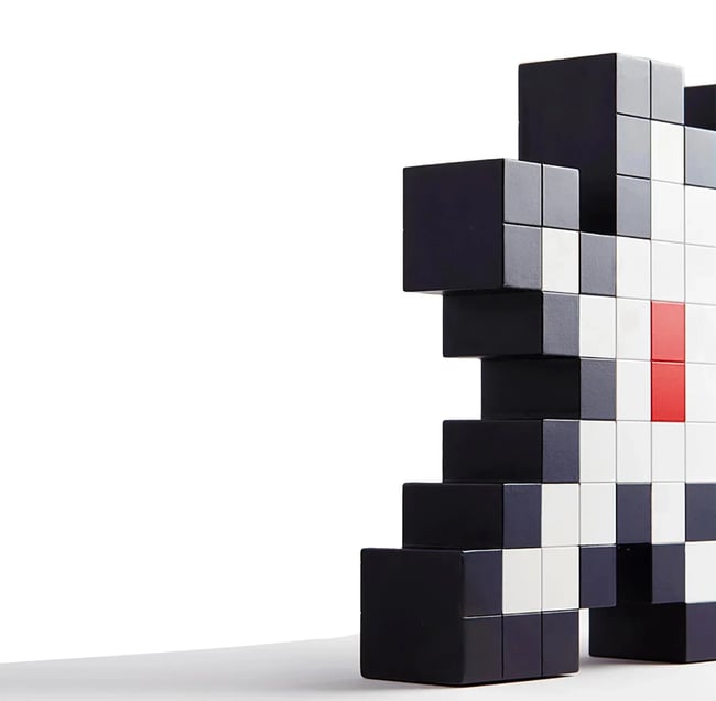 Space Invader Sculpture 3D Little Big Space - Musart | Collection 