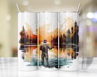 20oz Man Fishing Tumbler