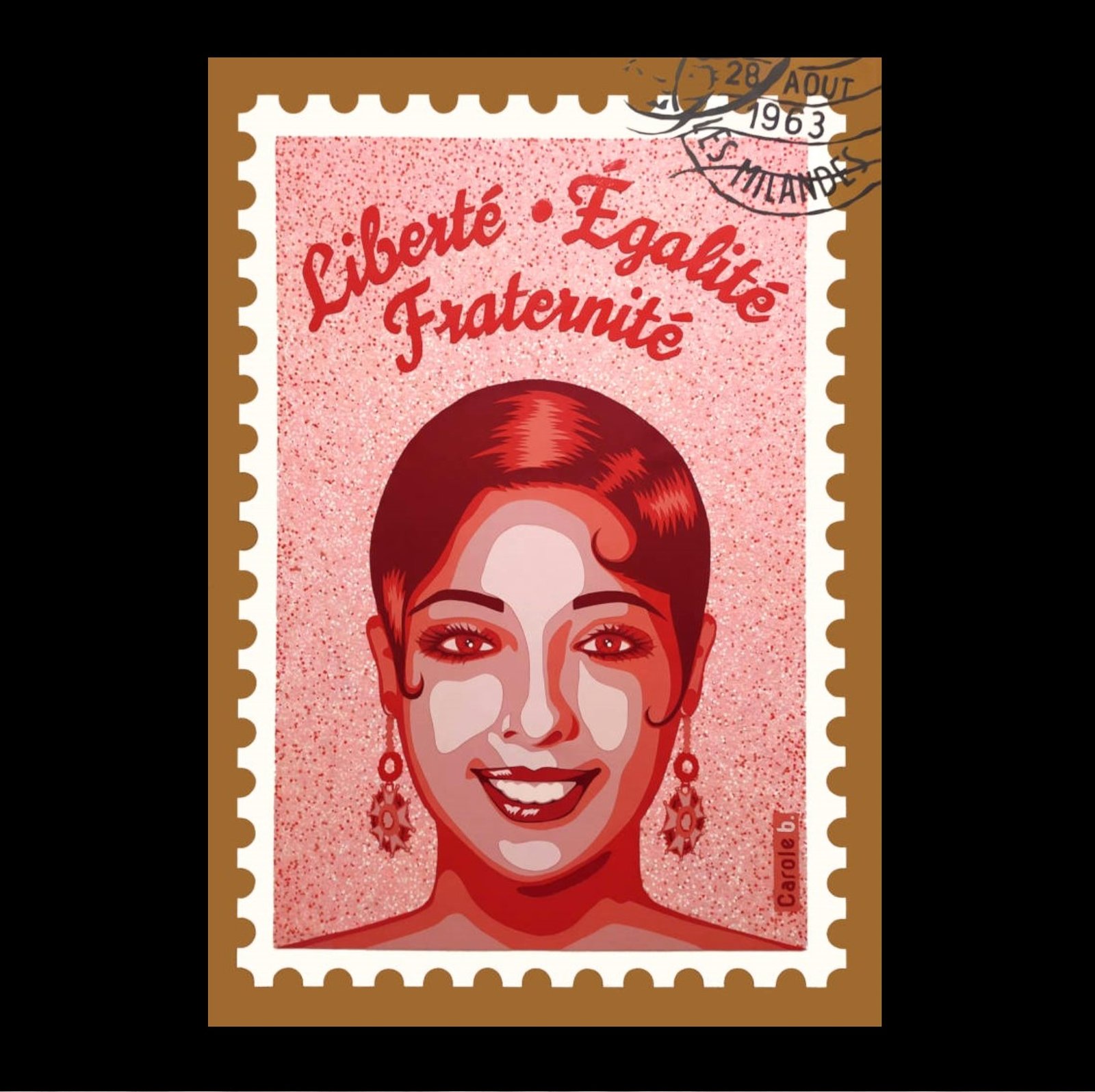 CAROLE B. - Liberté Egalité Fraternité (Joséphine Baker) | Art'Murs