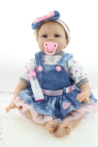 Cute realistic silicon new born baby doll gifts for girls