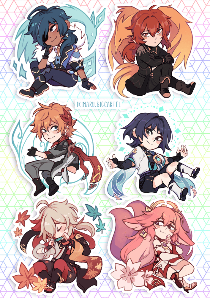 Image of Solo Genshin Vinyl Stickers