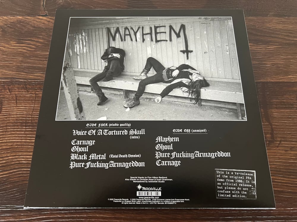 Mayhem - PURE FUCKING ARMAGEDDON Black VINYL