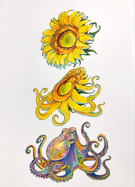 Image of Original - Sunflower Octo