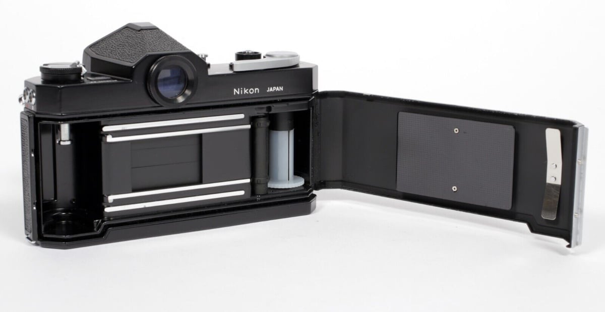 Nikon Black Nikkormat FTn 35mm SLR film camera with 35mm and 
