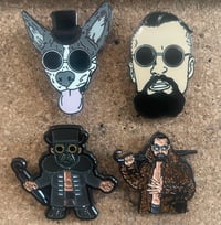 Set of 4 Villain Pins