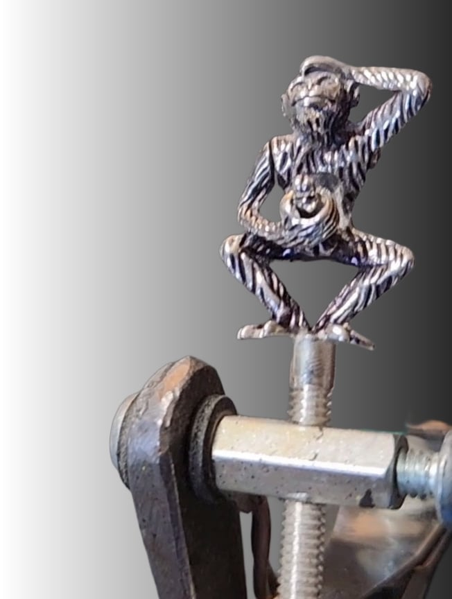 "The Signifying Monkey" Sterling Silver (925) Contact Screw 