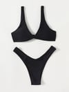 Solid Tie Sexy Bikini 