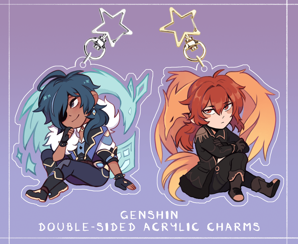 Image of Mondstadt Genshin Acrylic Charms