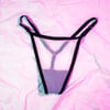 White Mesh G-String