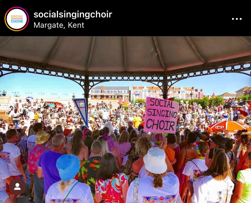 Feeling Good! Social Singing Choir x Margate Pride x Me A3 print
