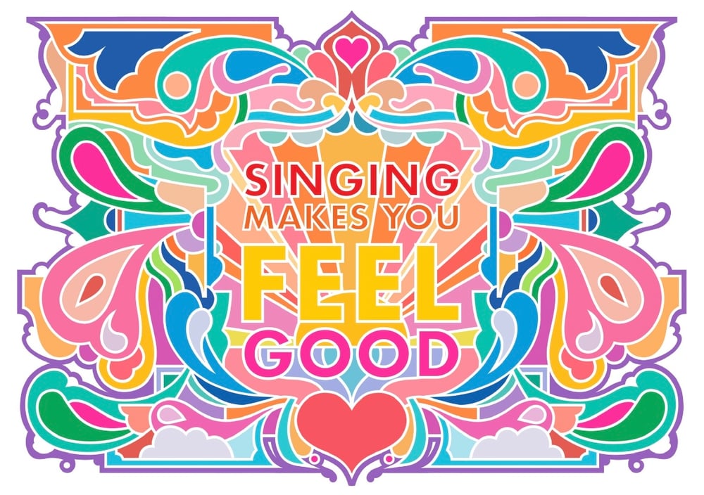 Feeling Good! Social Singing Choir x Margate Pride x Me A3 print