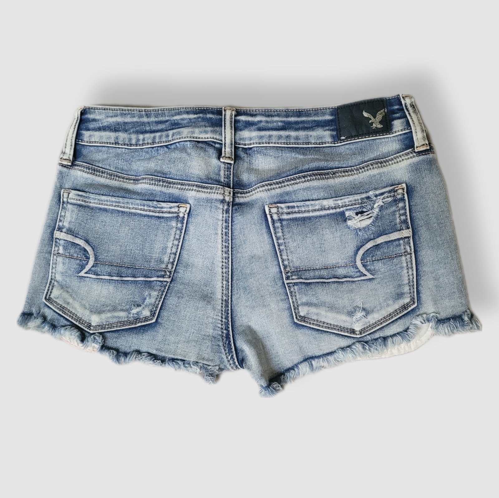 Ripped jean store shorts american eagle